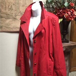 Michael Kors Red Trench Jacket